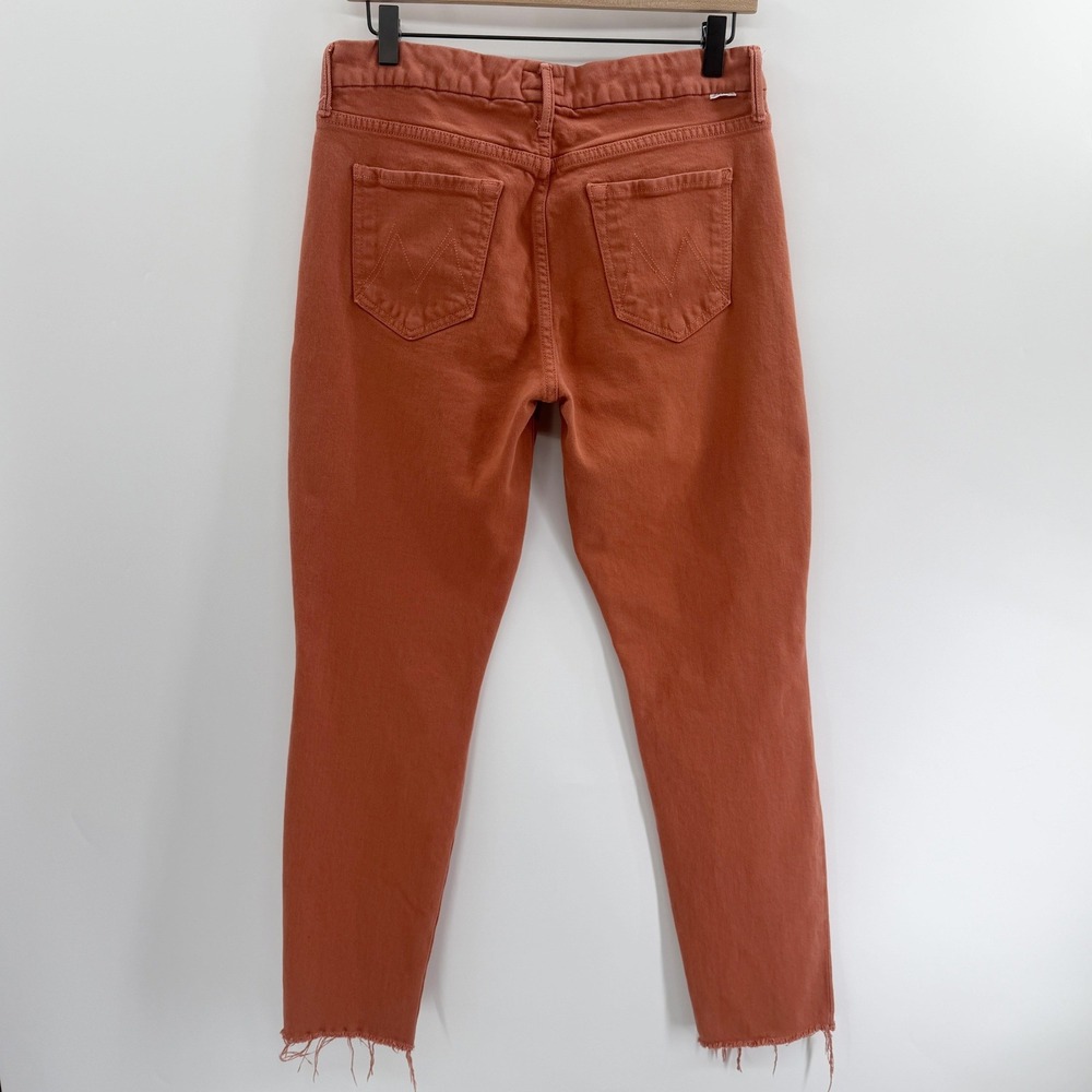 Mother The Looker Ankle Fray‎ in Coconut Shell Terracotta Size 29 - Picture 4 of 14